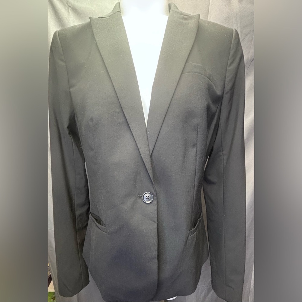 BANANA REPUBLIC Black Wool blend Classic Fit Size 10